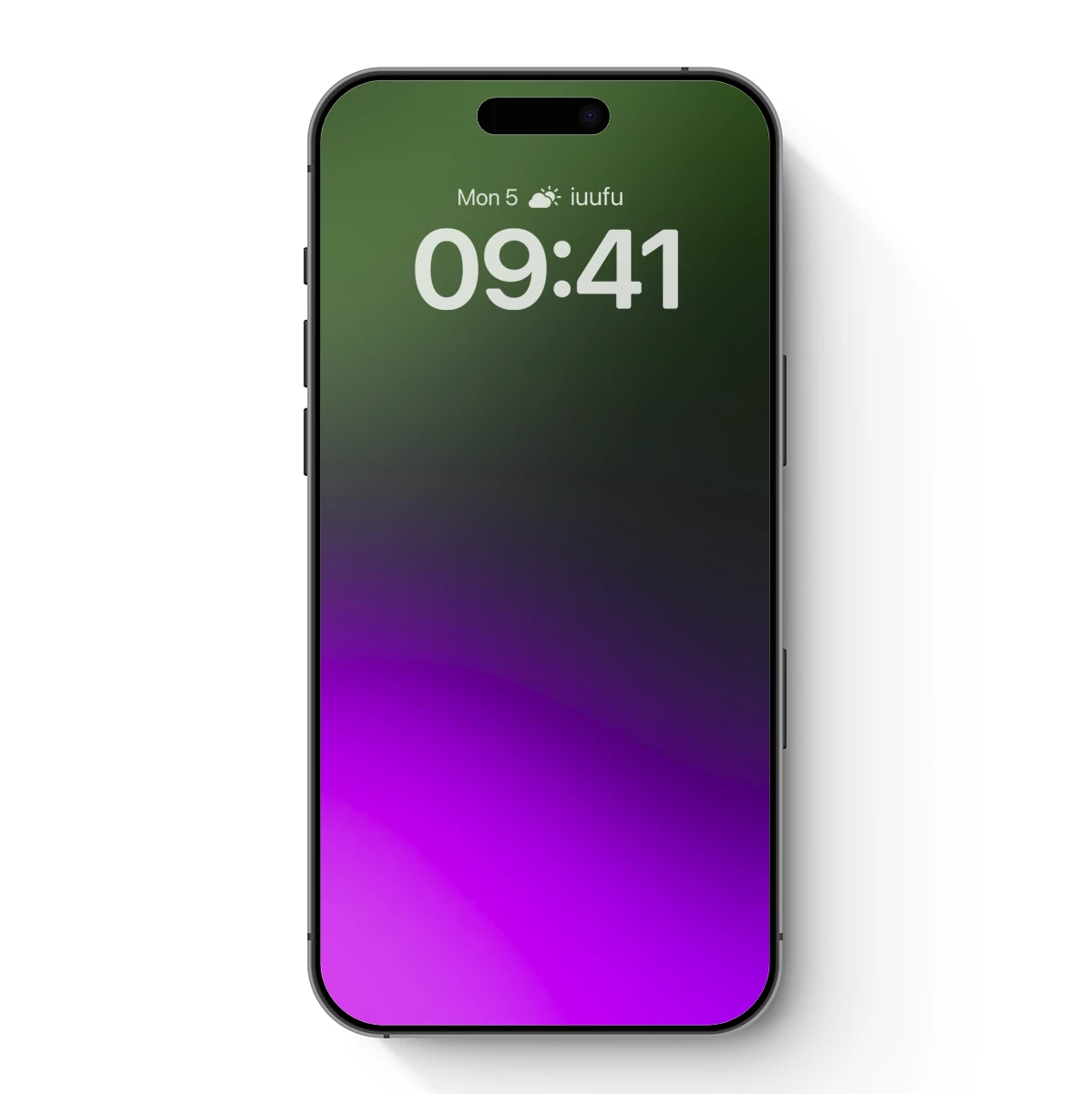 Gradient Elegance: Purple and Green Harmony