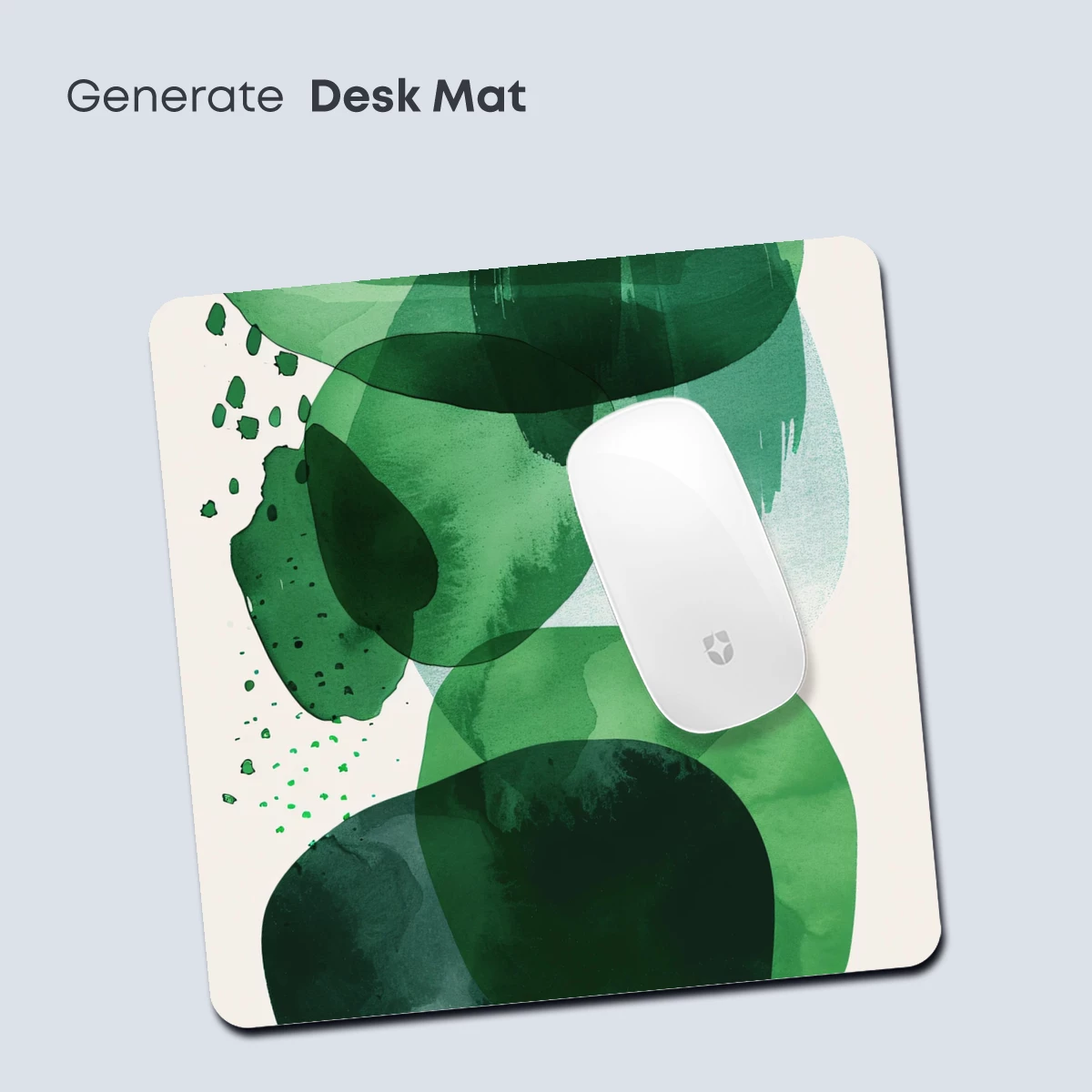 Emerald Whispers: Abstract Green Watercolor Fusion - Image 4