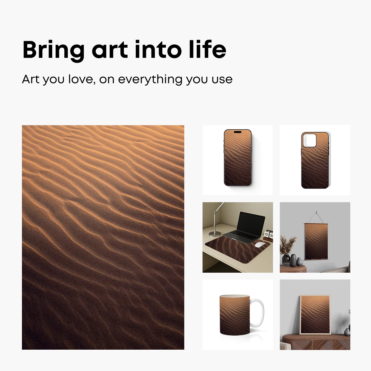 Desert Ripples: Golden Sands in Harmony - Image 2