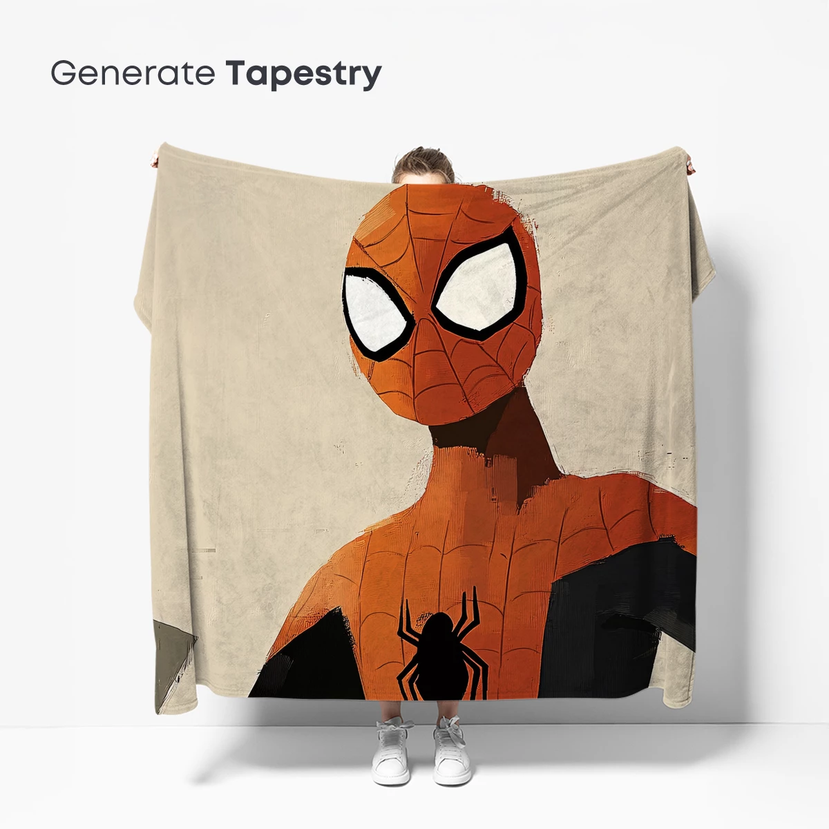 Bold Spider Hero: Artistic Tribute in Orange and Black - Image 5