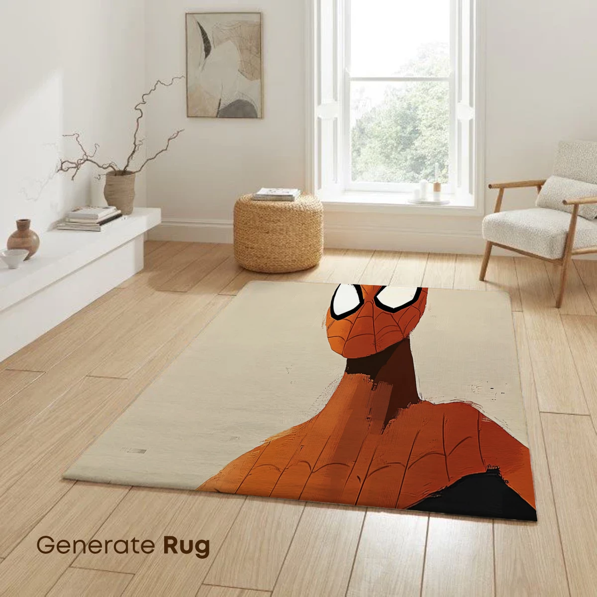 Bold Spider Hero: Artistic Tribute in Orange and Black - Image 6