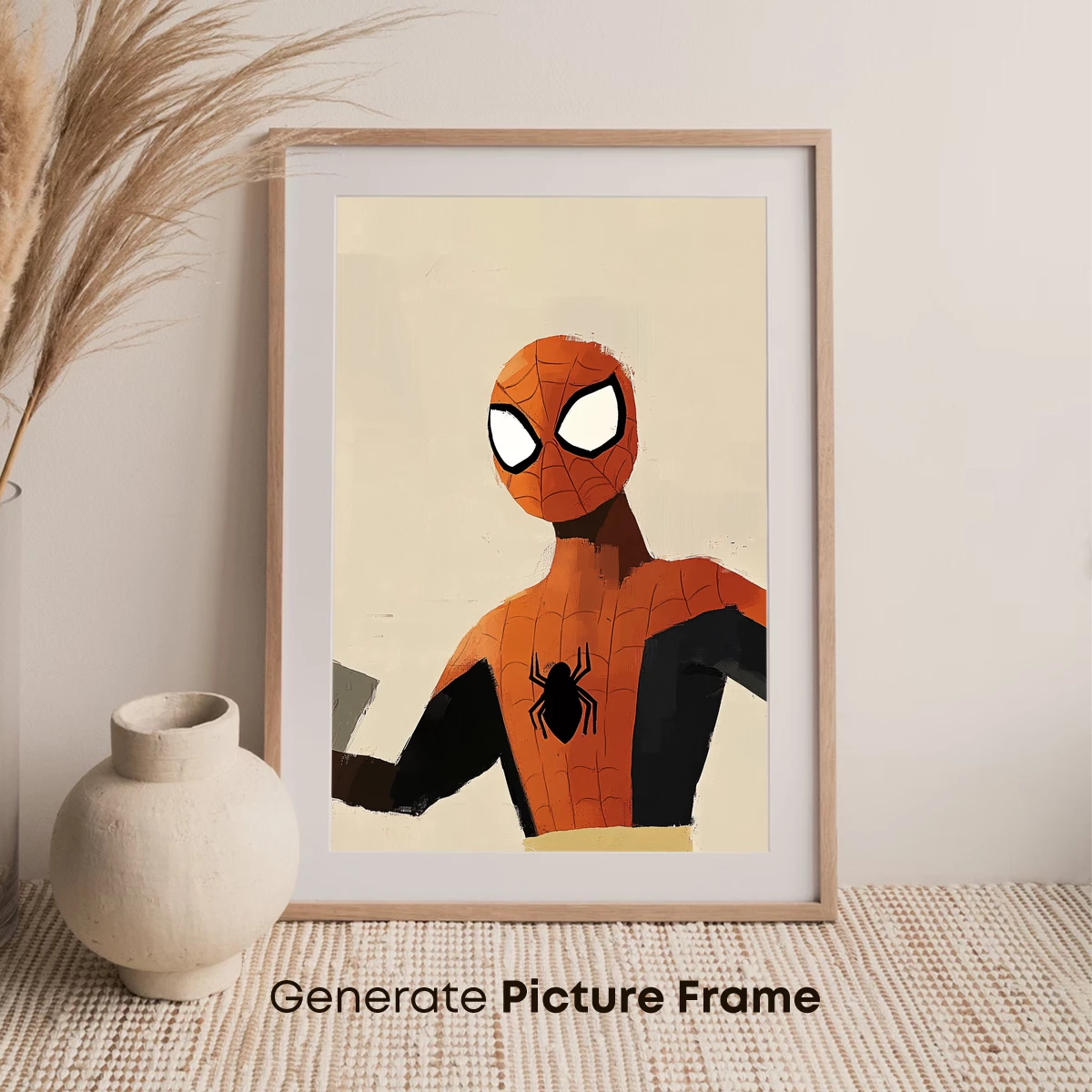 Bold Spider Hero: Artistic Tribute in Orange and Black - Image 7