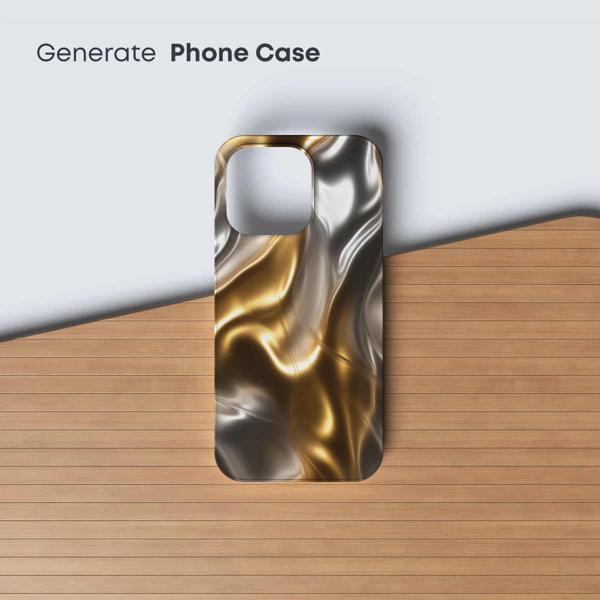 Golden Silk Symphony: Fluid Elegance in Motion - Image 3