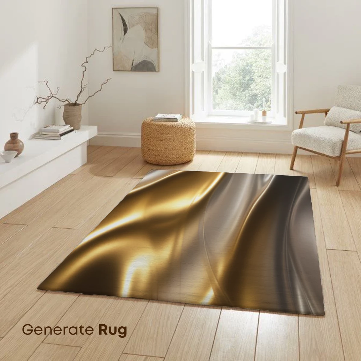 Golden Silk Symphony: Fluid Elegance in Motion - Image 6