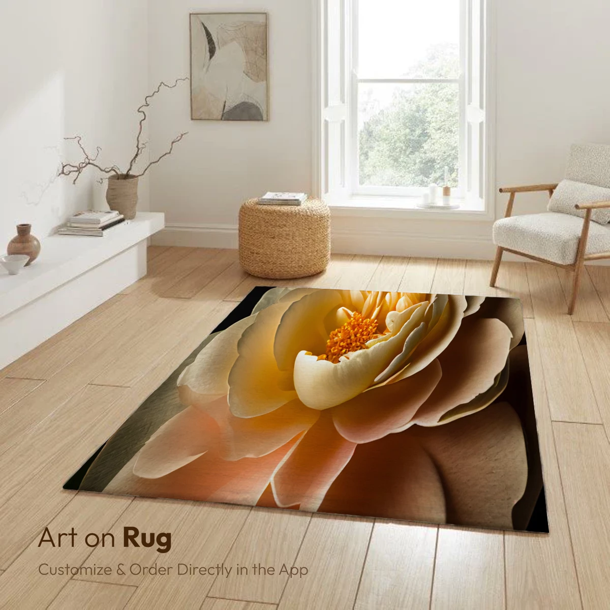 Elegant Camellia Bloom: Soft Petals and Golden Center - Image 6
