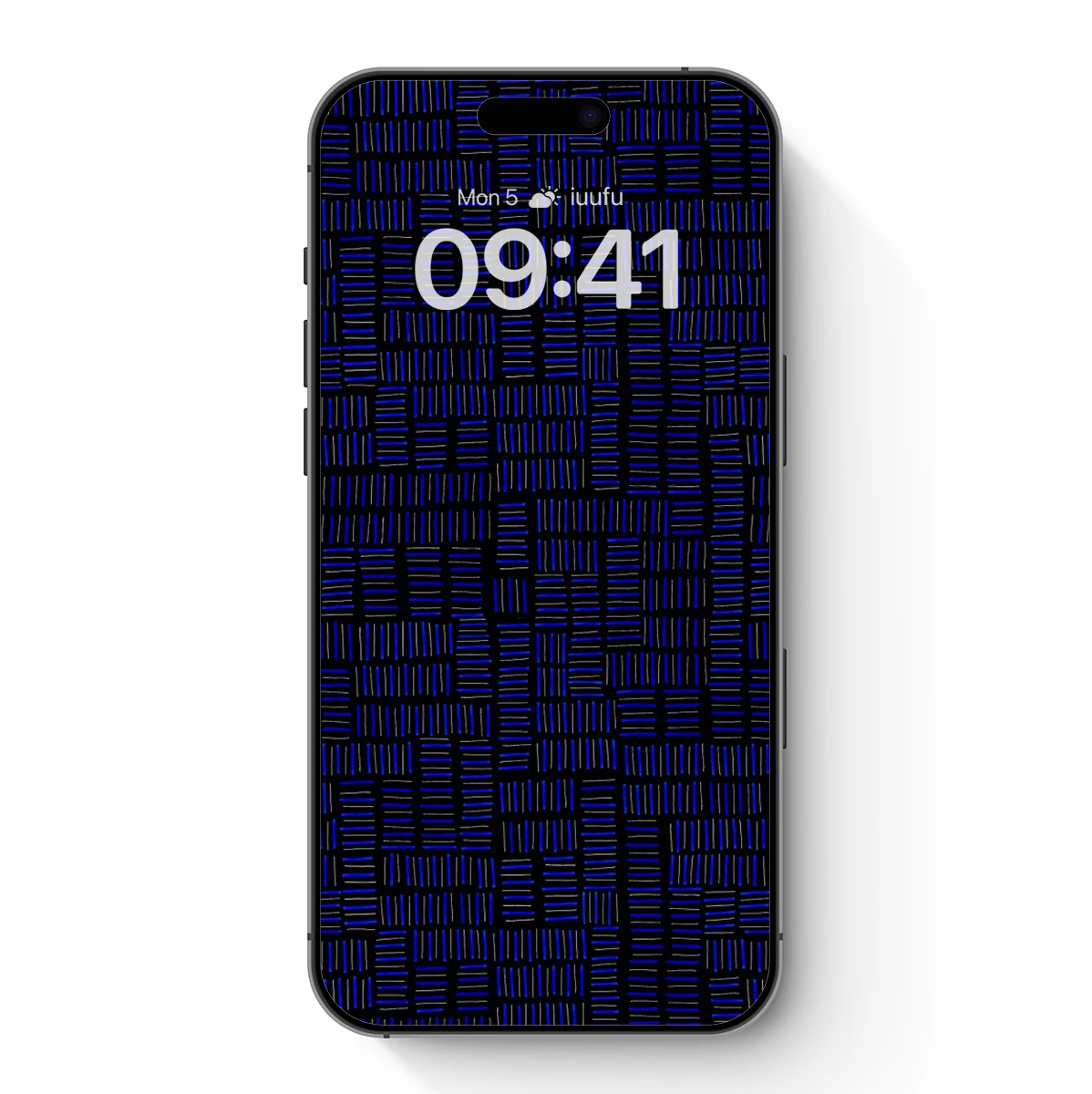 Blue Grid Odyssey: Abstract Line Art Harmony