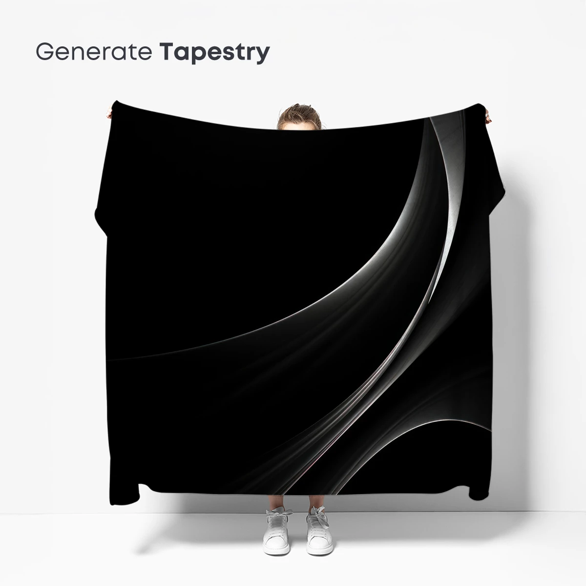 Ethereal Black Curves: A Dance of Shadows - Image 5