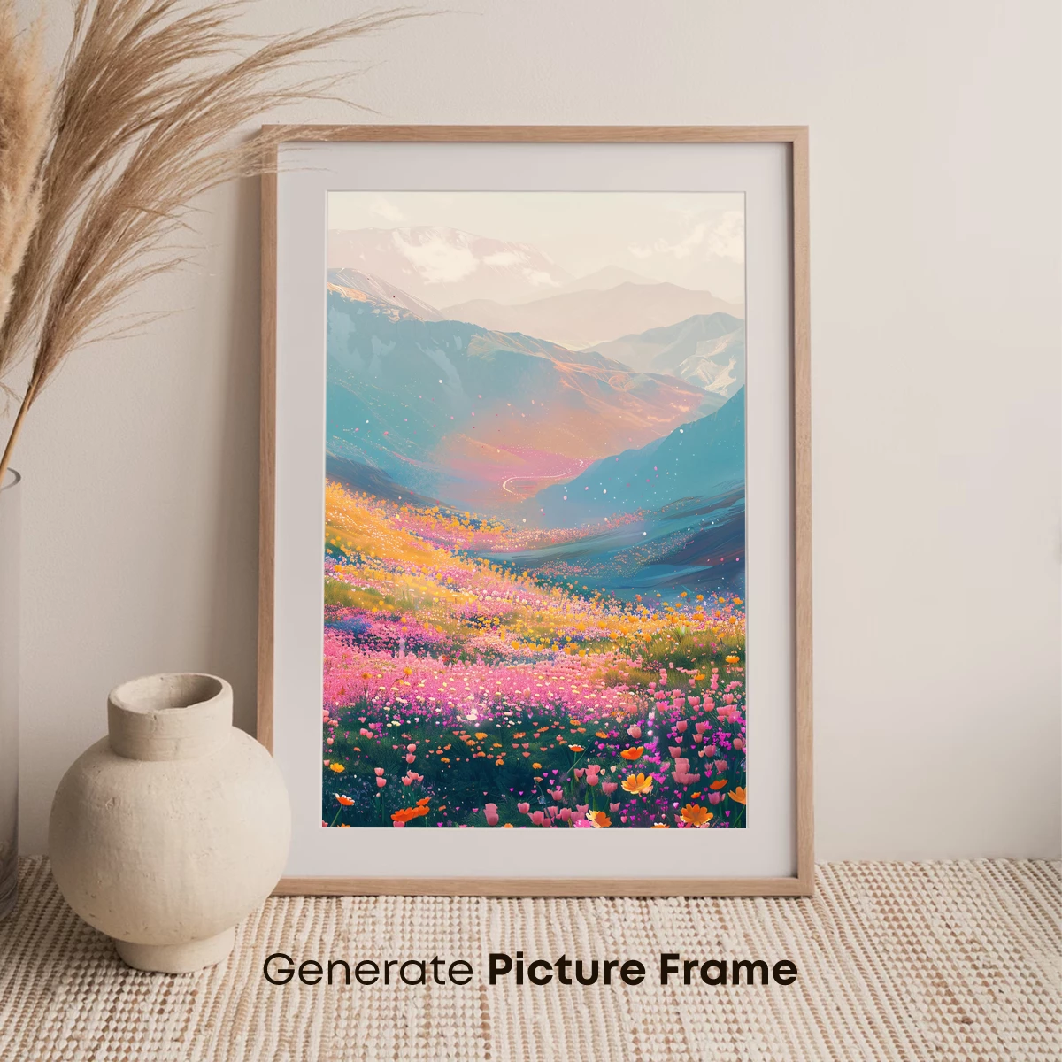 Enchanted Floral Valley: A Symphony of Colors - Image 7