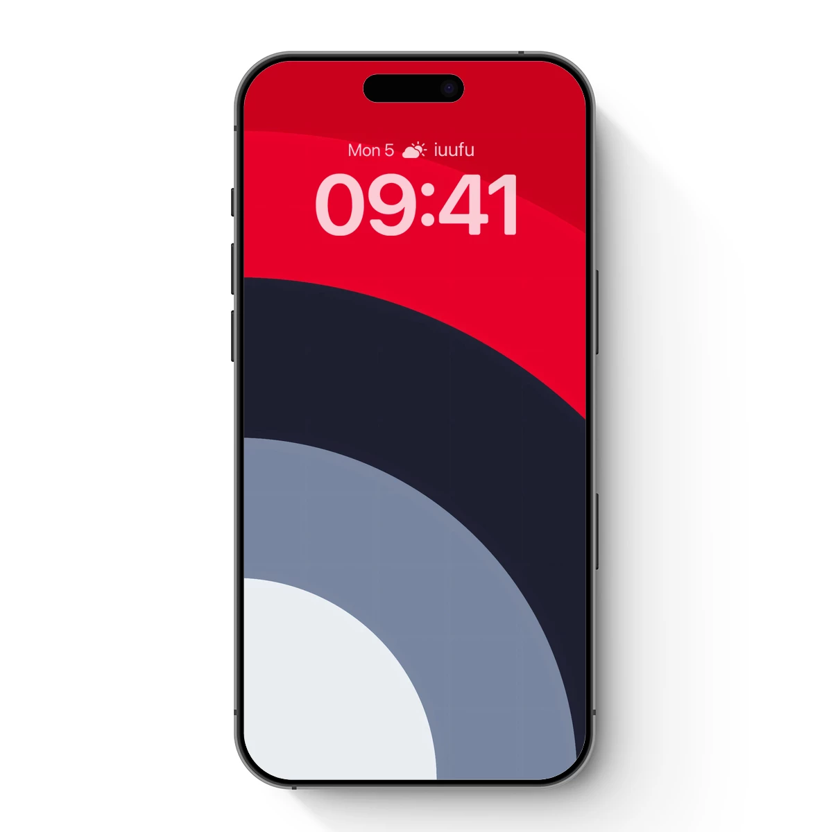 Geometric Symphony in Red, Navy, and Mist