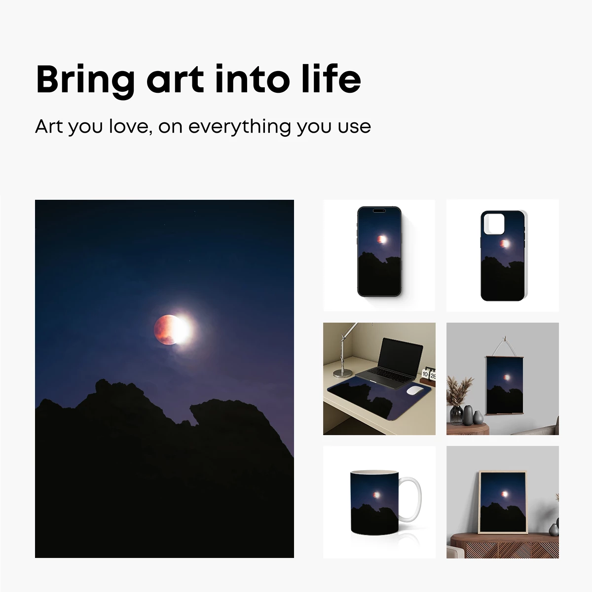 Eclipse Over Silhouetted Peaks - Image 2