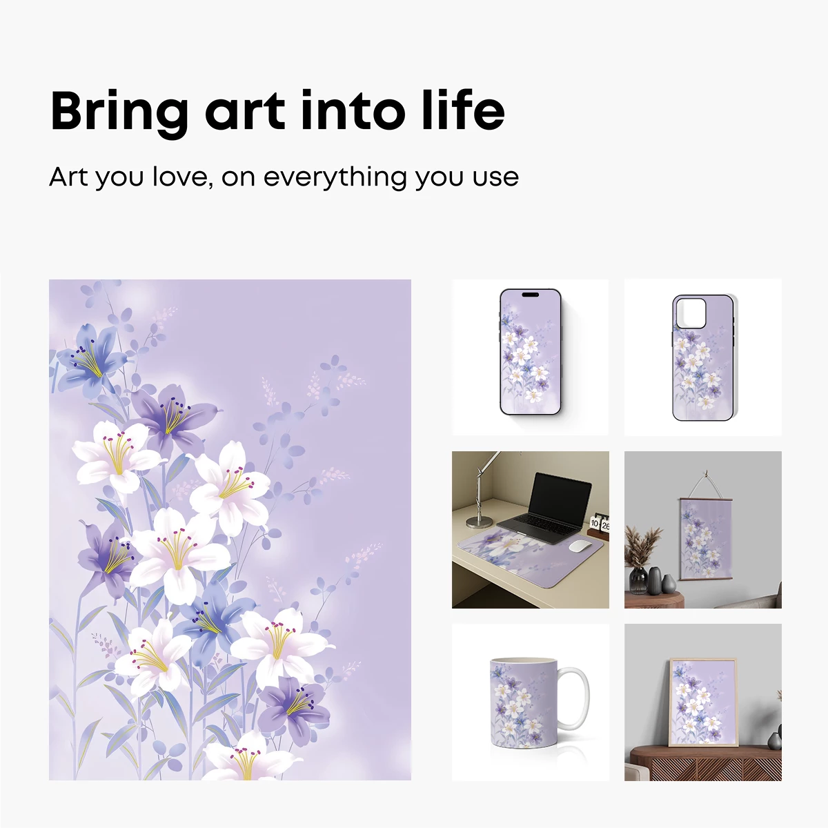 Ethereal Lilac Blossoms: A Floral Symphony in Pastel Hues - Image 2