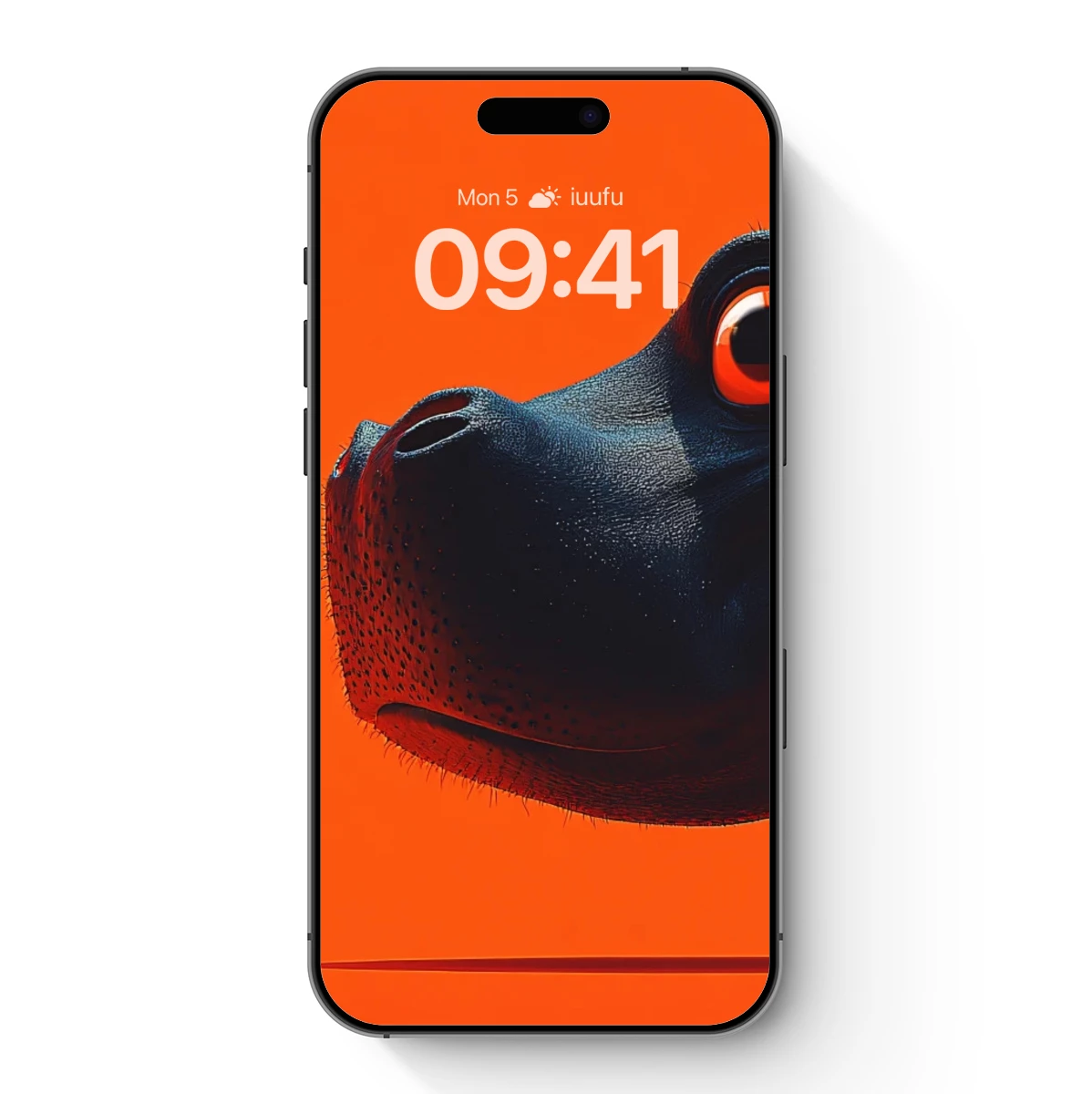 Giant Hippo and Tiny Man: Surreal Orange Odyssey Giant Hippo and Tiny Man: Surreal Orange Odyssey