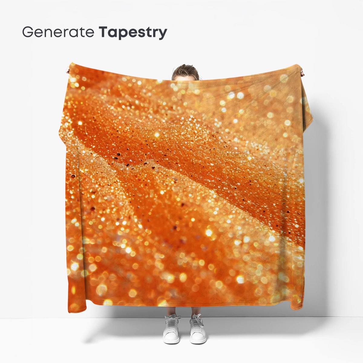 Golden Glitter Waves: Radiant Texture Symphony - Image 5