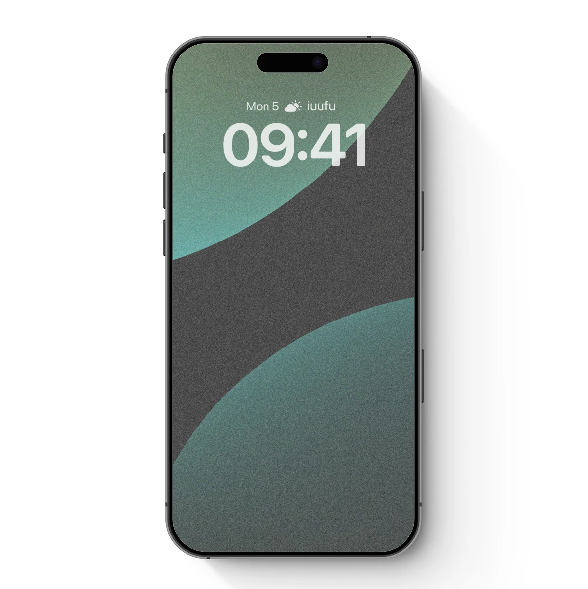 Abstract Teal and Charcoal Waves