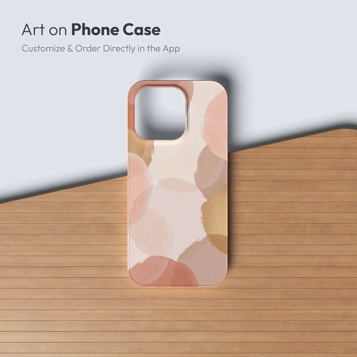 Blush Brushstrokes: Abstract Circles in Soft Hues - Image 2