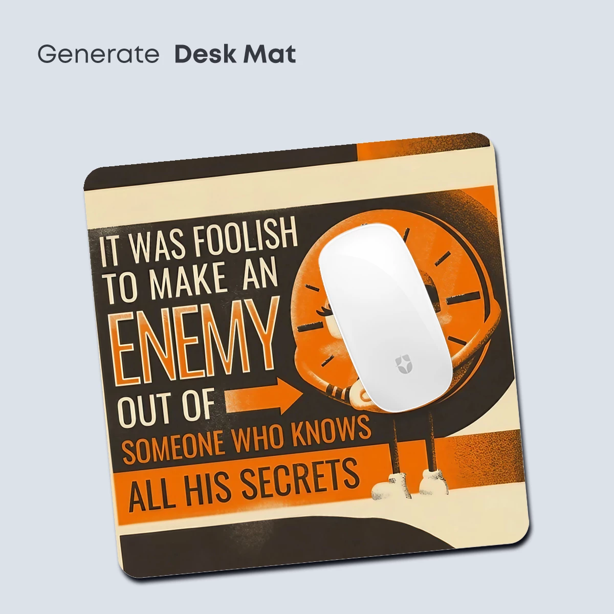 Clock Face Wisdom: Retro Typography Art - Image 4