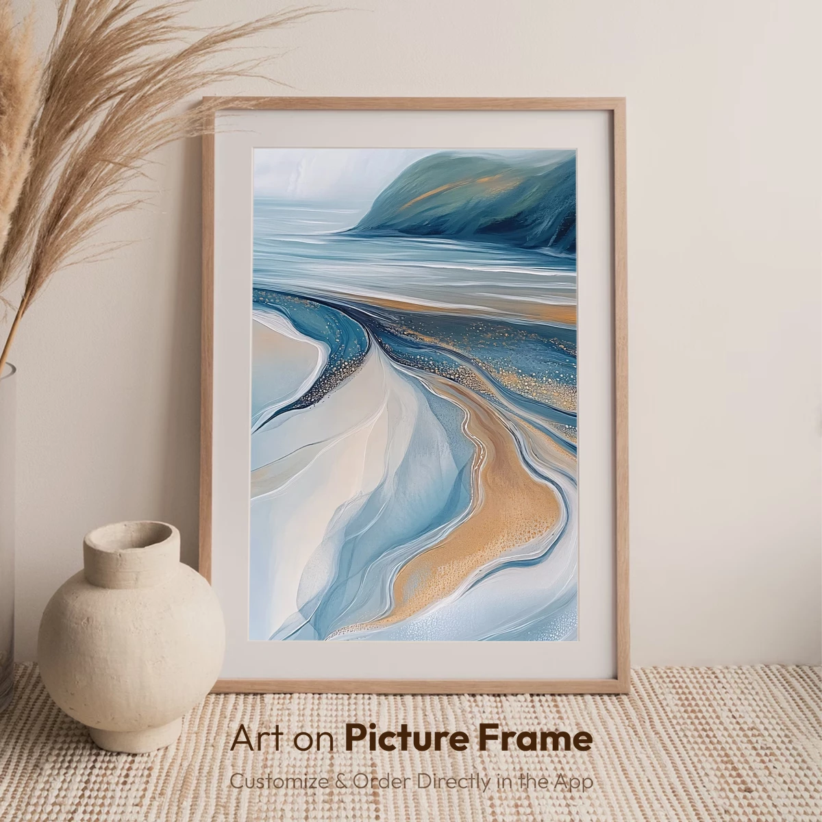 Ethereal Coastal Symphony: Abstract Tides and Sands - Image 7