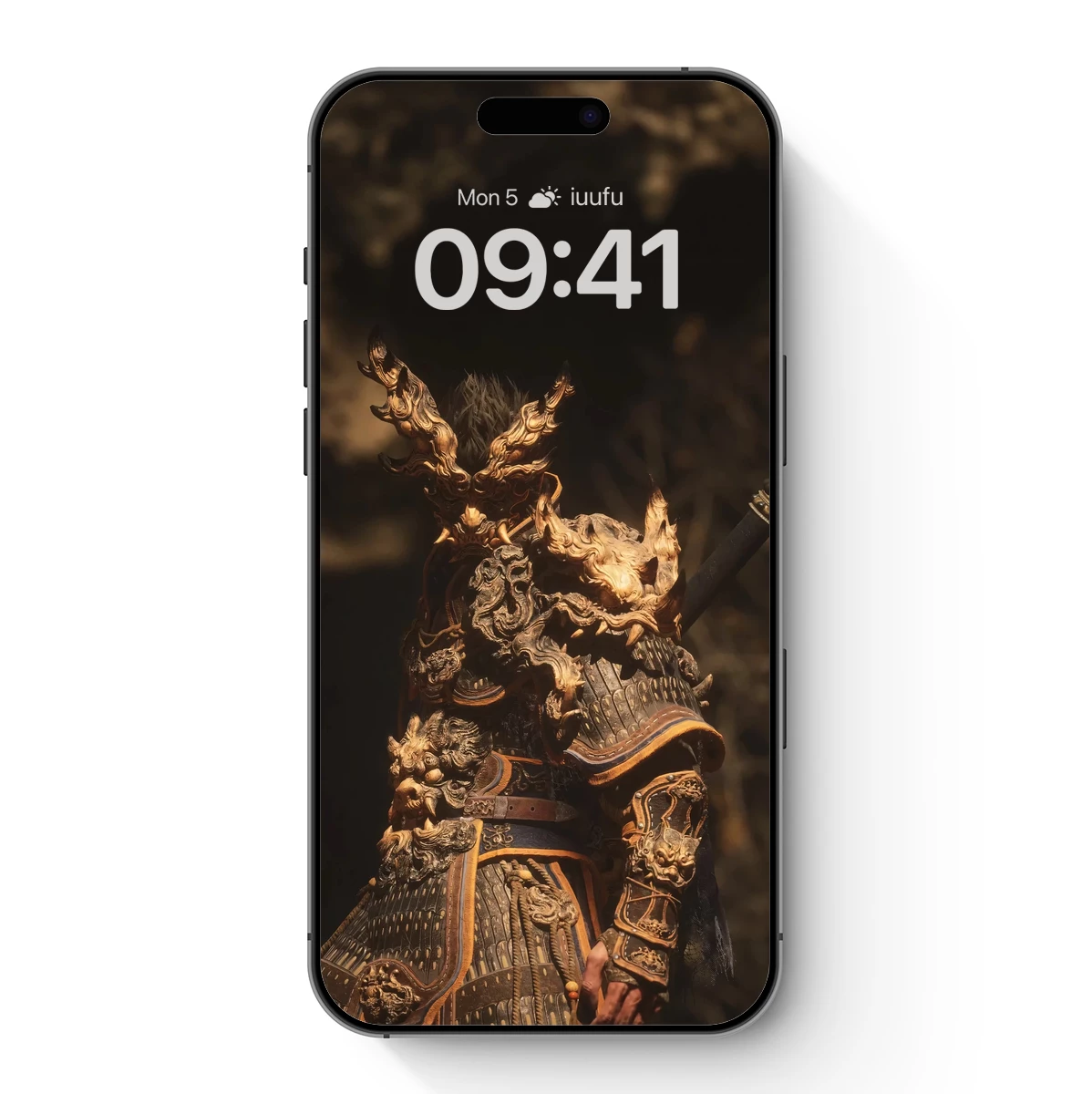 Epic Samurai Warrior: Golden Armor and Mythic Helmet