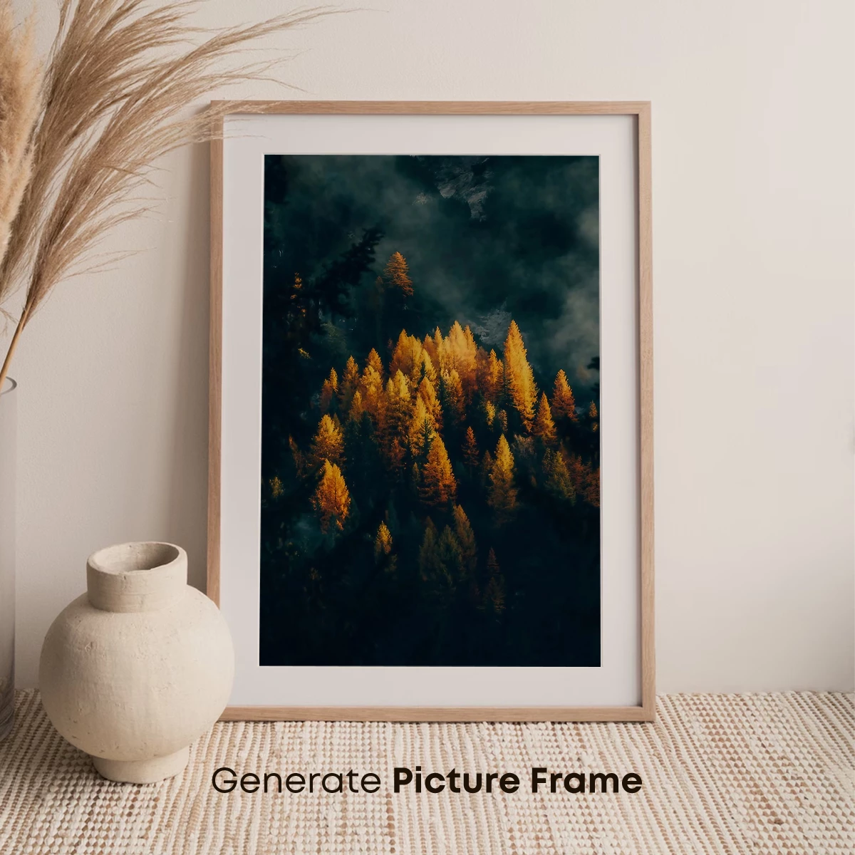Golden Forest Under Midnight Skies - Image 7