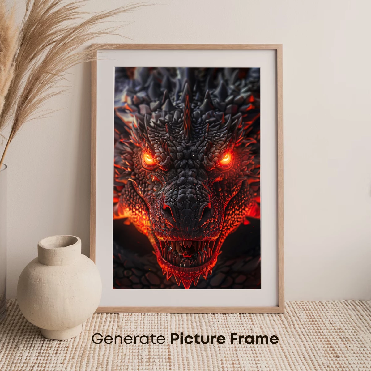 Fiery Dragon's Gaze: Mythic Fury Unleashed - Image 7