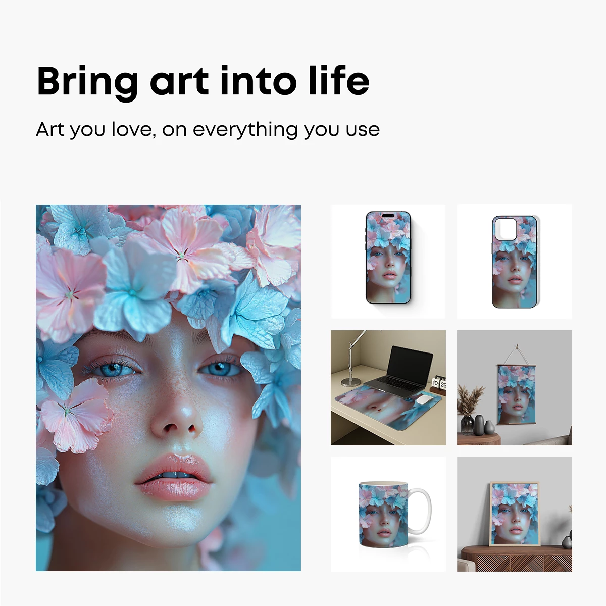 Floral Crown Elegance: Ethereal Beauty in Bloom - Image 2