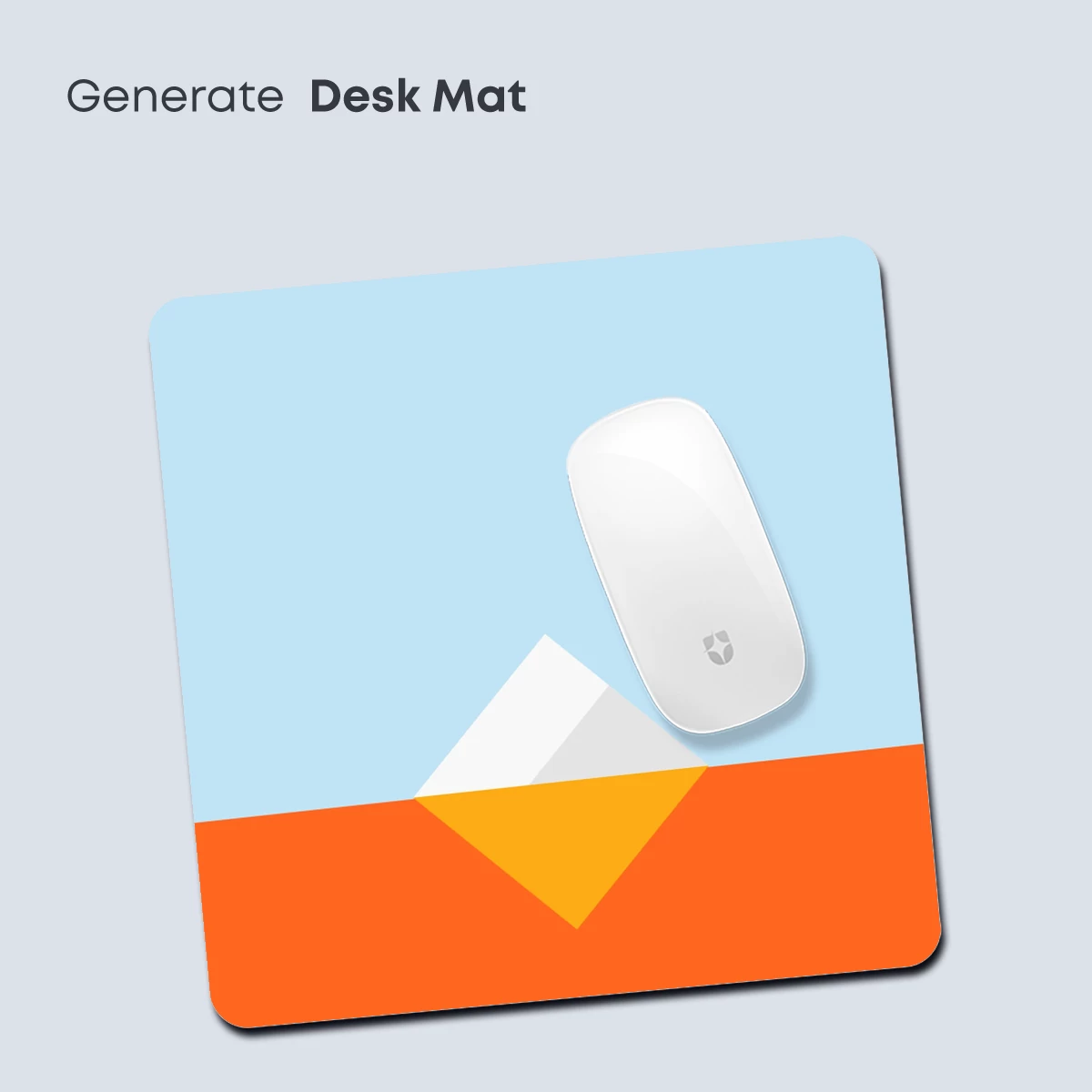 Geometric Horizon: Orange and Sky Blue Elegance - Image 4