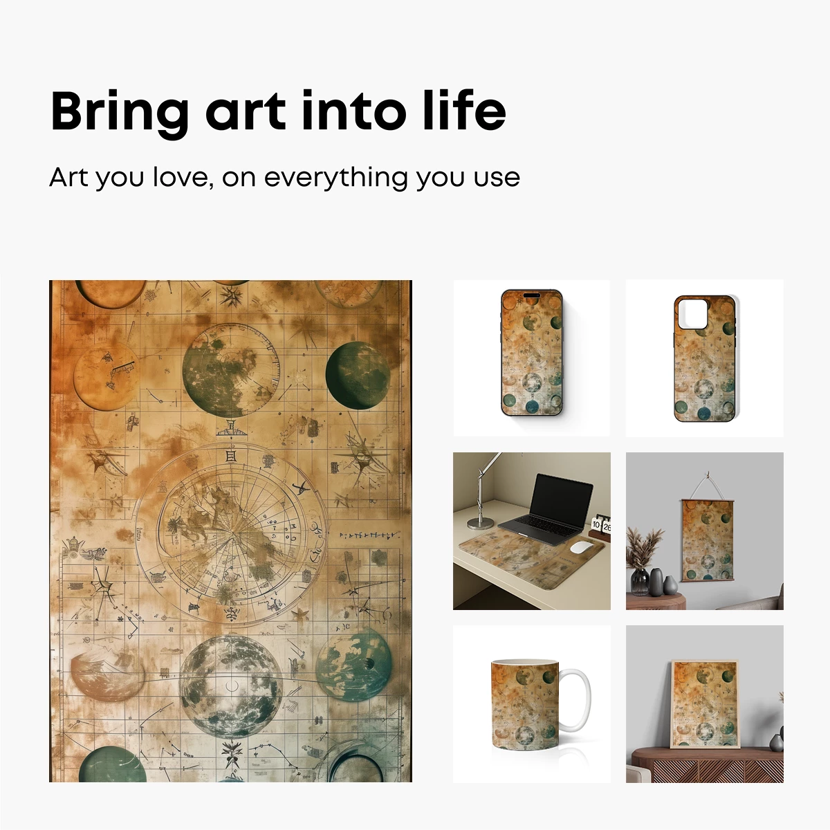 Celestial Atlas: Vintage Map of Planetary Wonders - Image 2