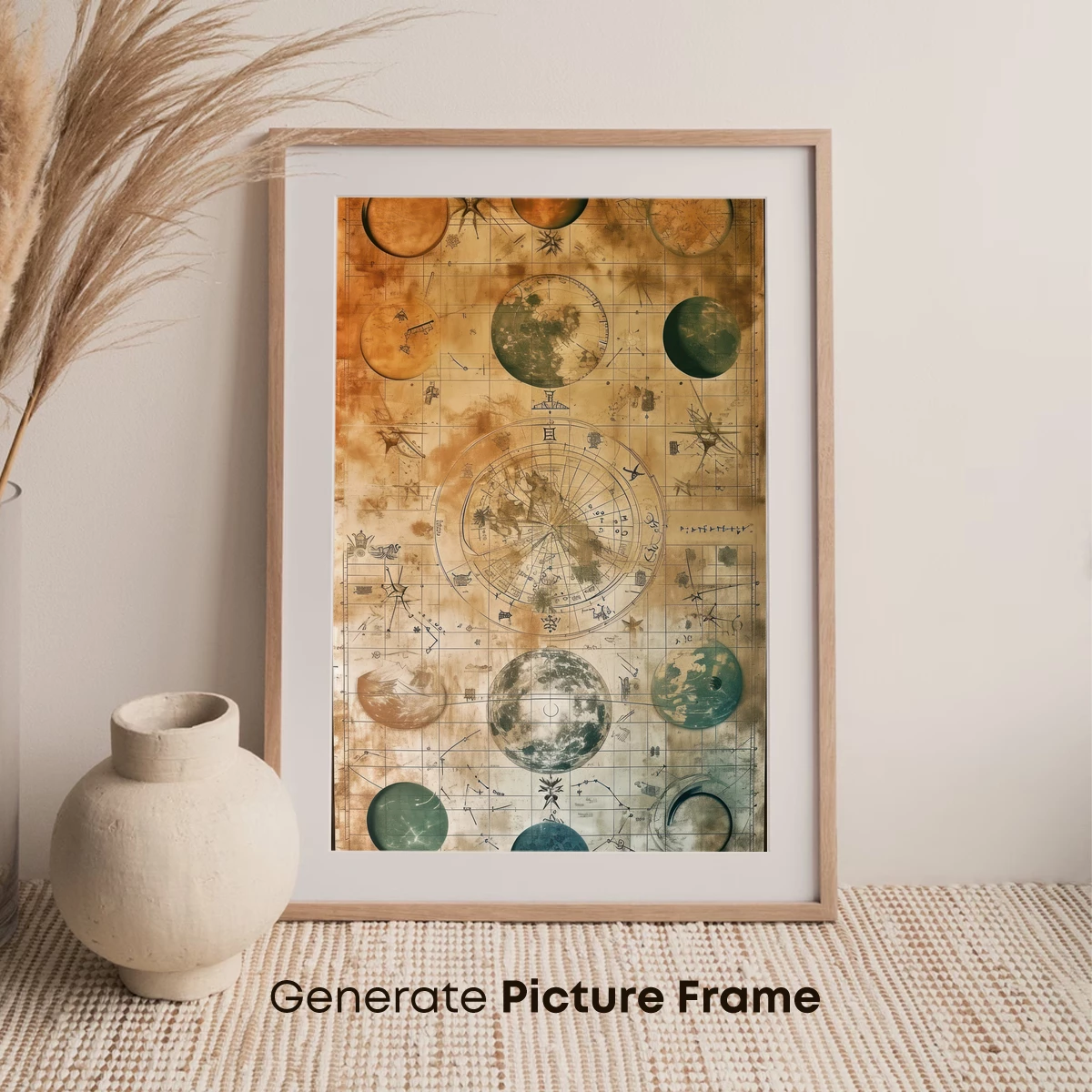 Celestial Atlas: Vintage Map of Planetary Wonders - Image 7