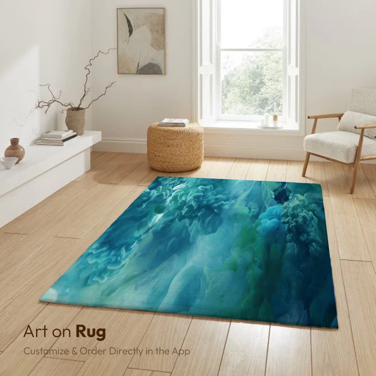 Aqua Nebula: Ethereal Clouds in Teal Harmony - Image 6