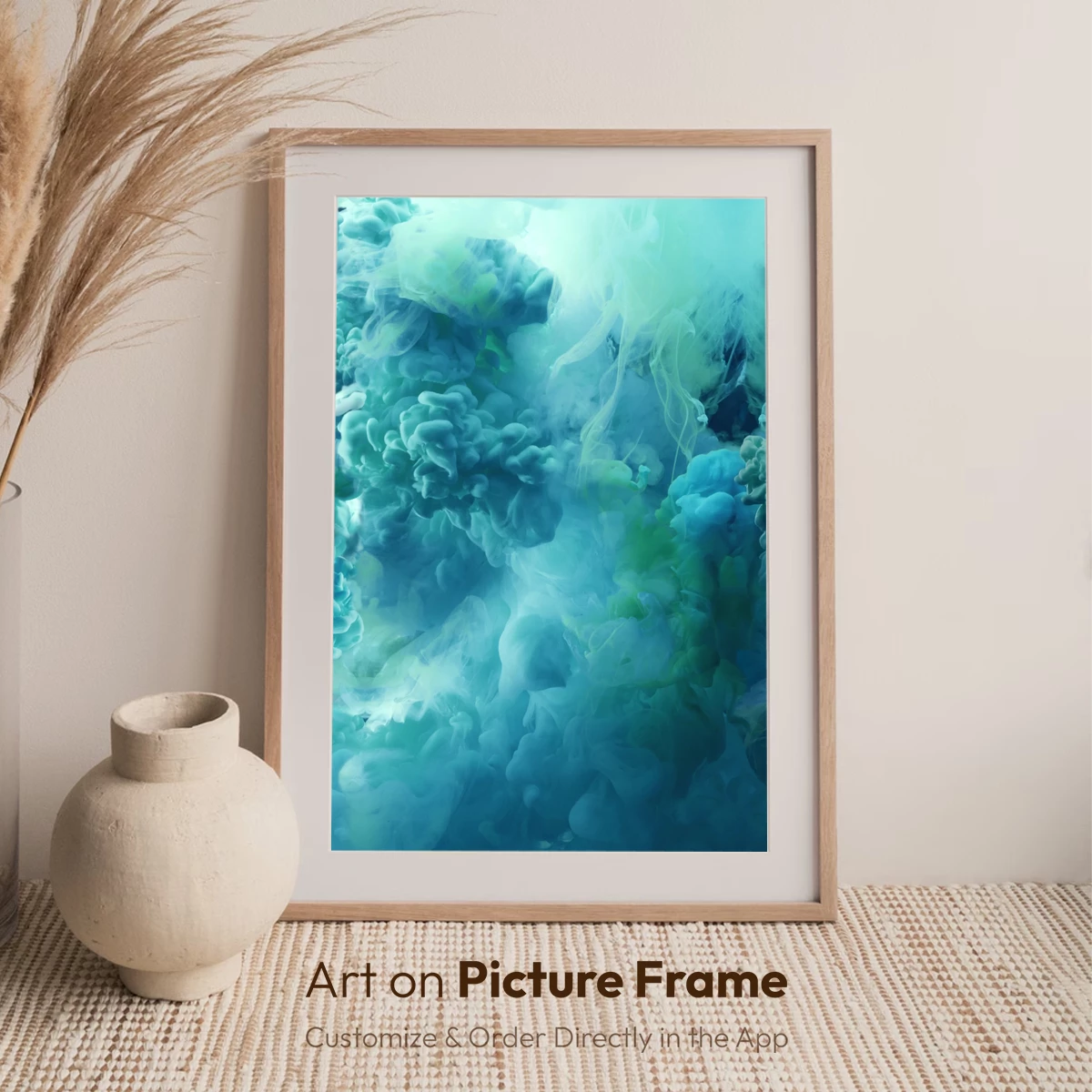 Aqua Nebula: Ethereal Clouds in Teal Harmony - Image 7