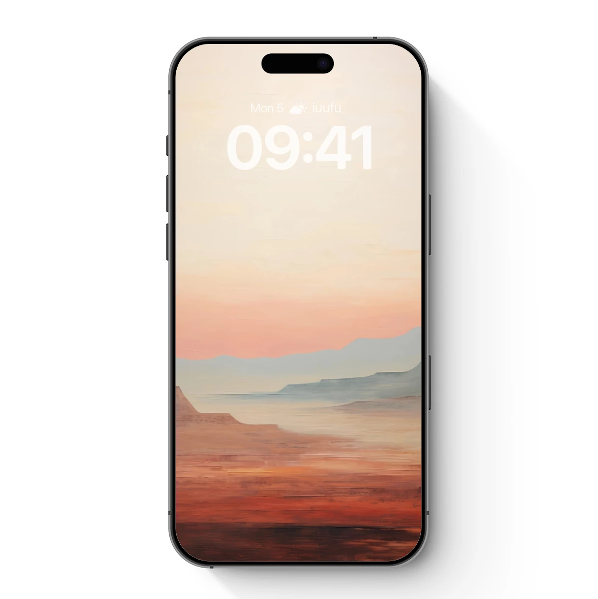 Desert Dawn Hues: A Serene Landscape Symphony