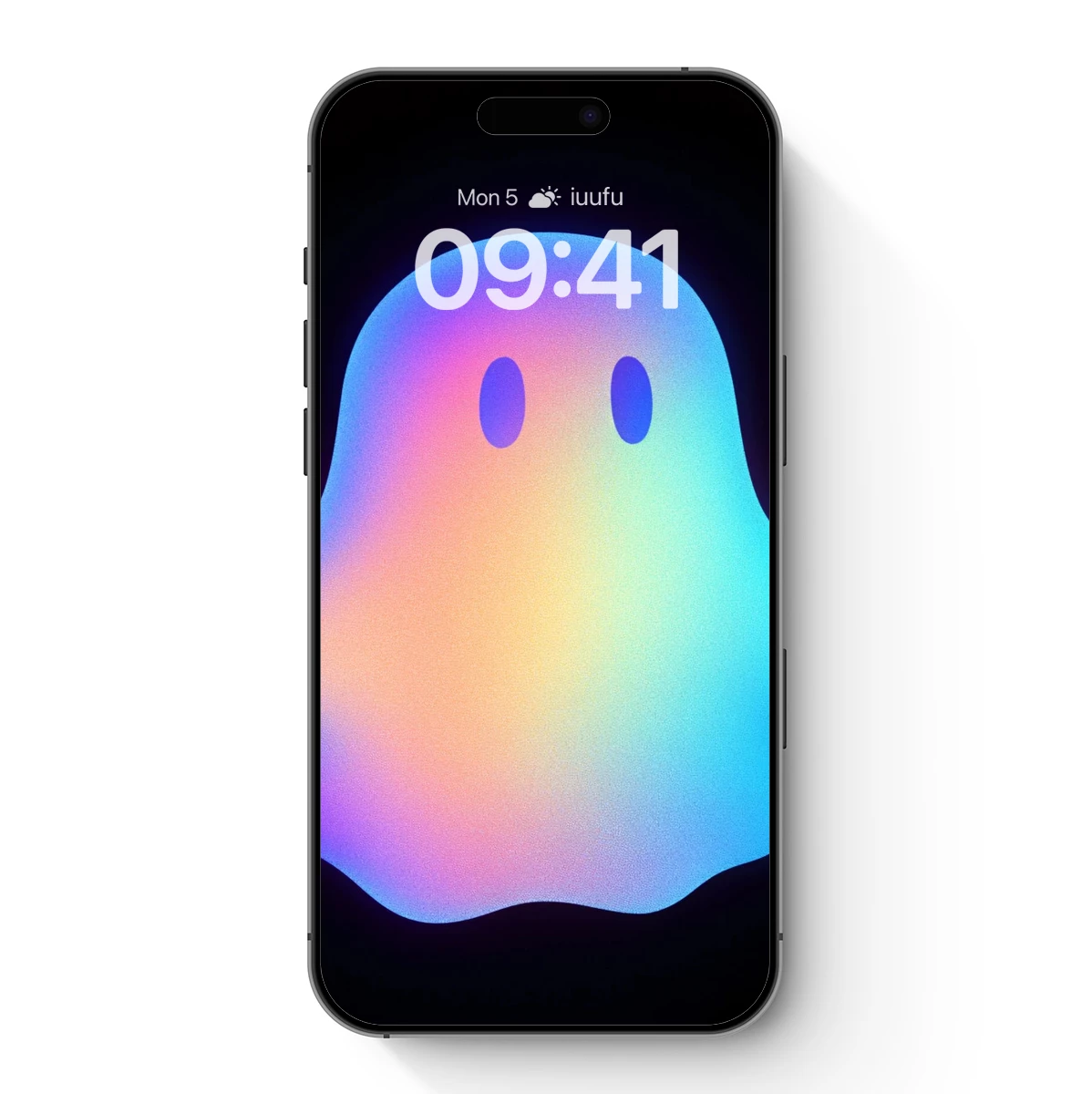 Neon Ghost Glow: Ethereal Spirit in Vibrant Hues