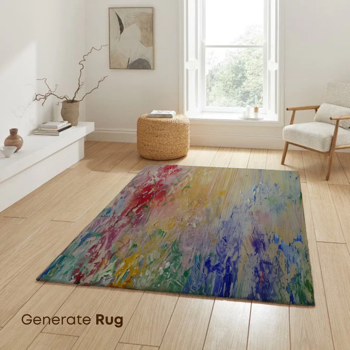 Abstract Floral Symphony: Impressionist Palette - Image 6