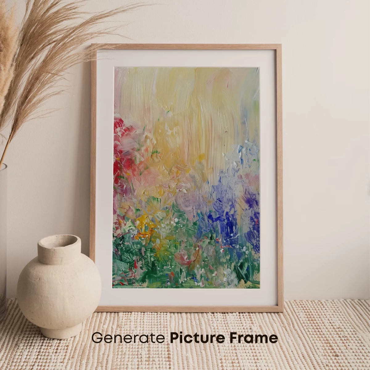 Abstract Floral Symphony: Impressionist Palette - Image 7