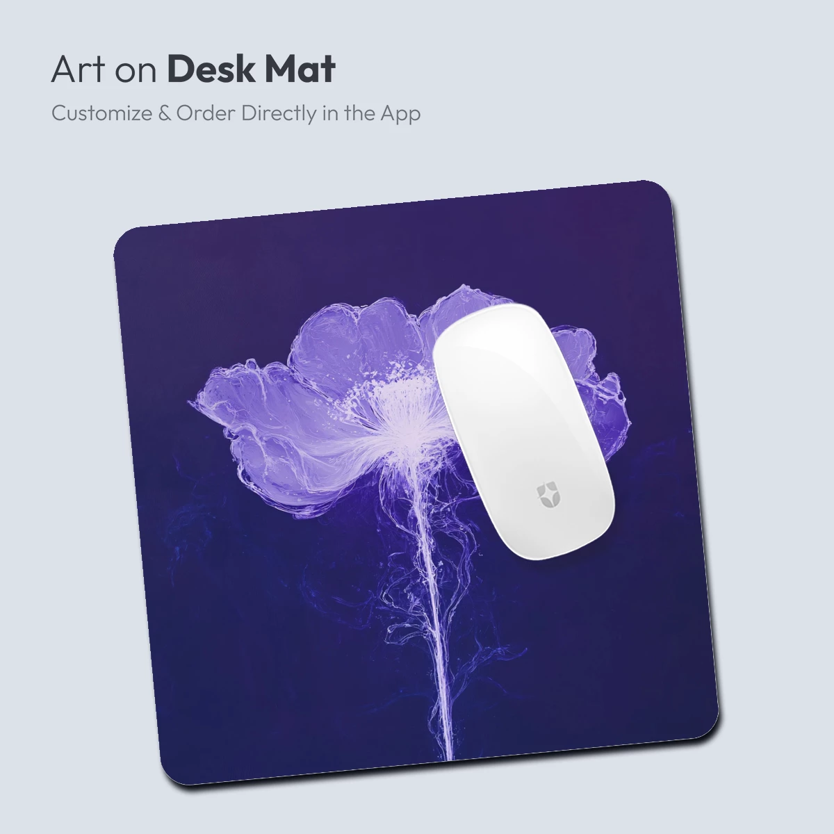 Ethereal Bloom: Radiant Flower in Monochromatic Purple - Image 4