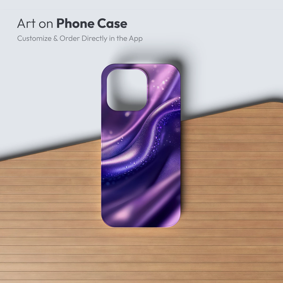 Ethereal Silk Waves: Purple Luxe Elegance - Image 3