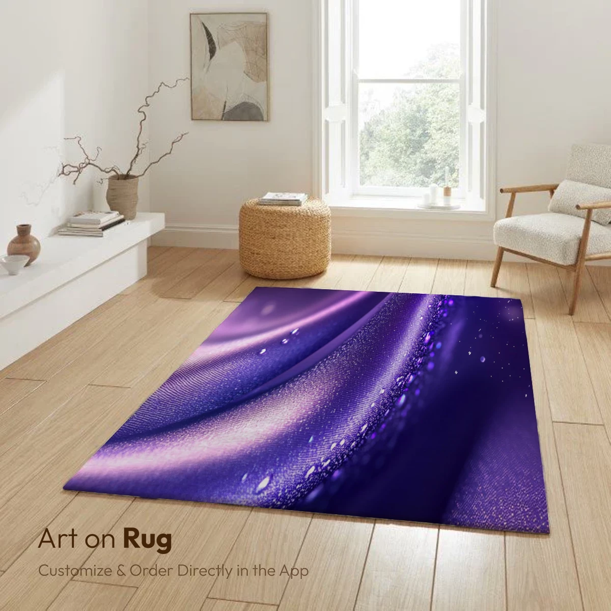 Ethereal Silk Waves: Purple Luxe Elegance - Image 6