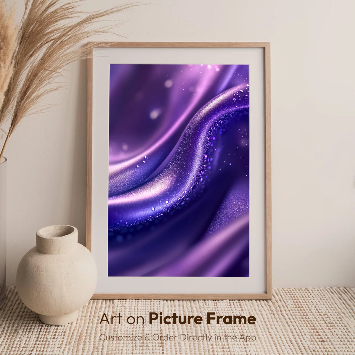 Ethereal Silk Waves: Purple Luxe Elegance - Image 7