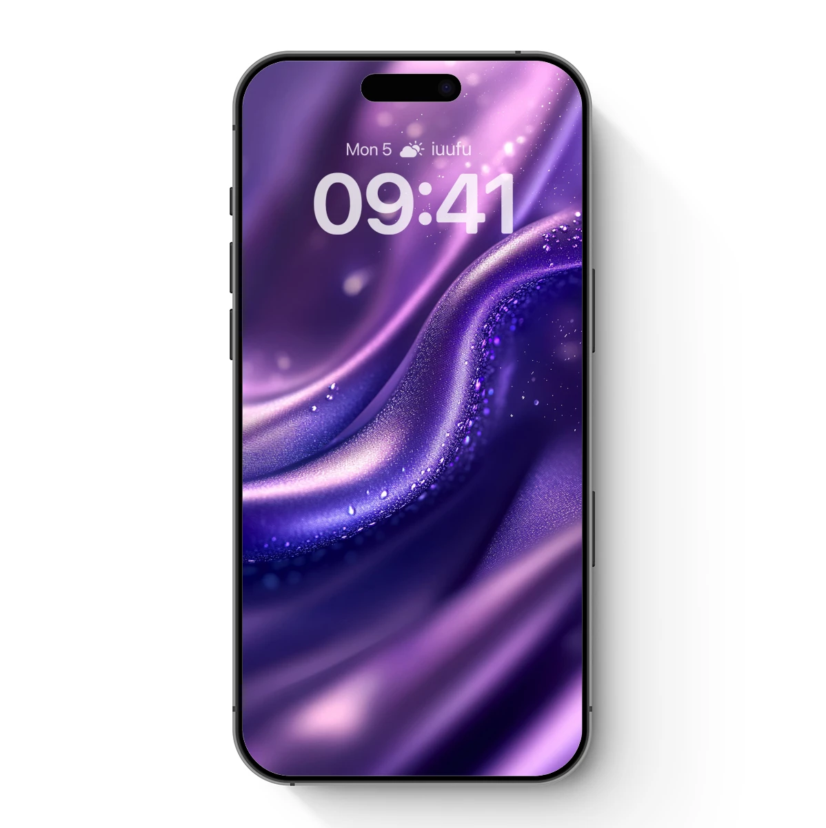 Ethereal Silk Waves: Purple Luxe Elegance