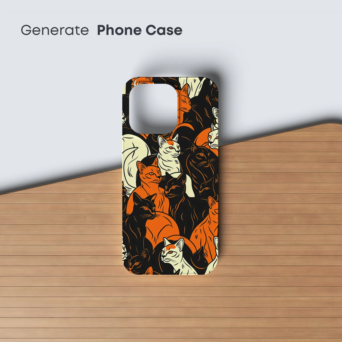 Feline Symphony in Orange and Black - Image 3