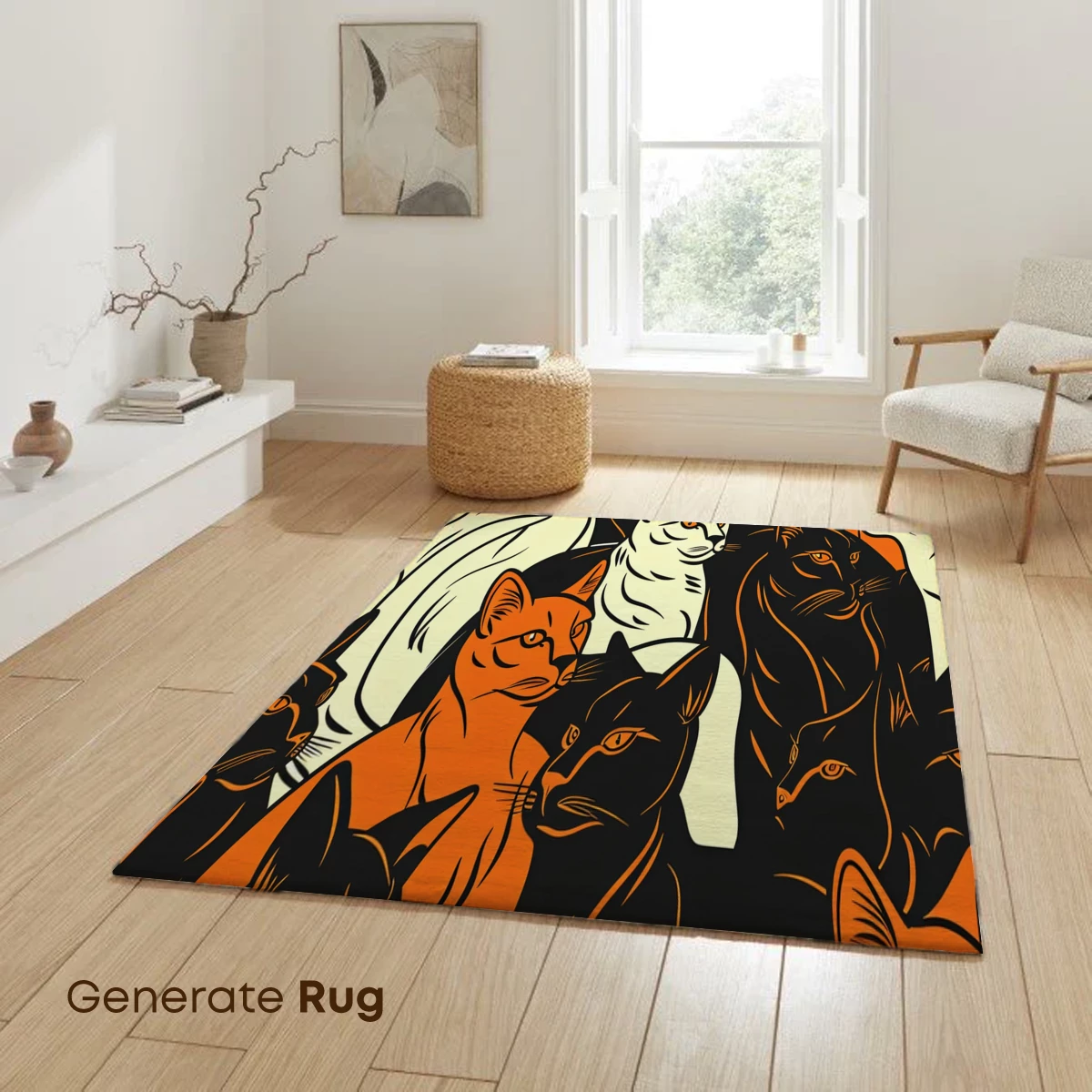 Feline Symphony in Orange and Black - Image 6