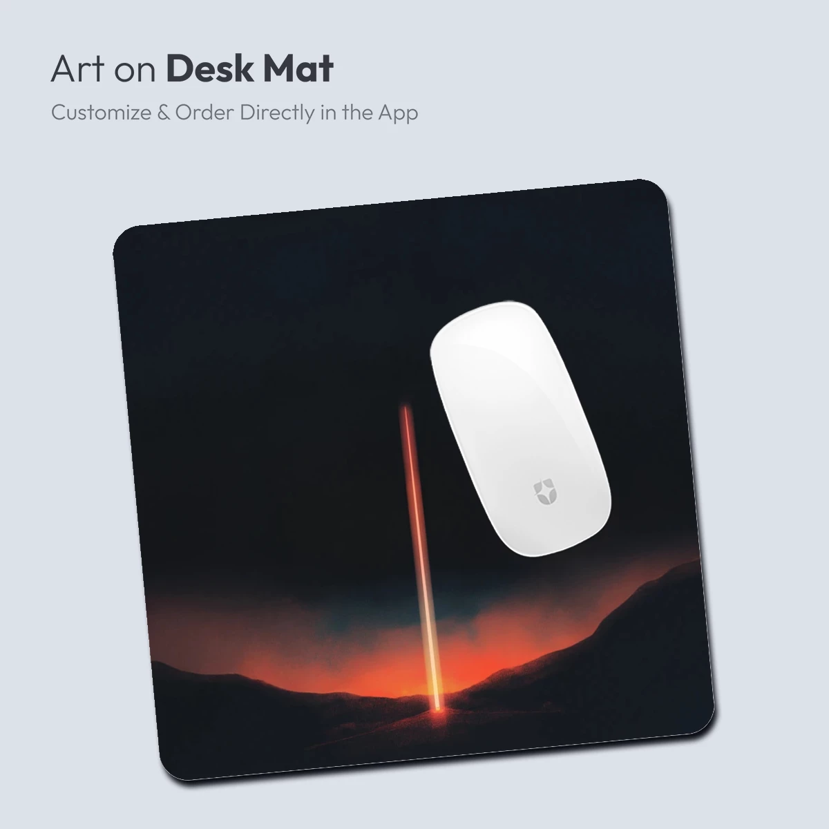 Eternal Beacon: Fiery Pillar in Twilight Landscape - Image 4