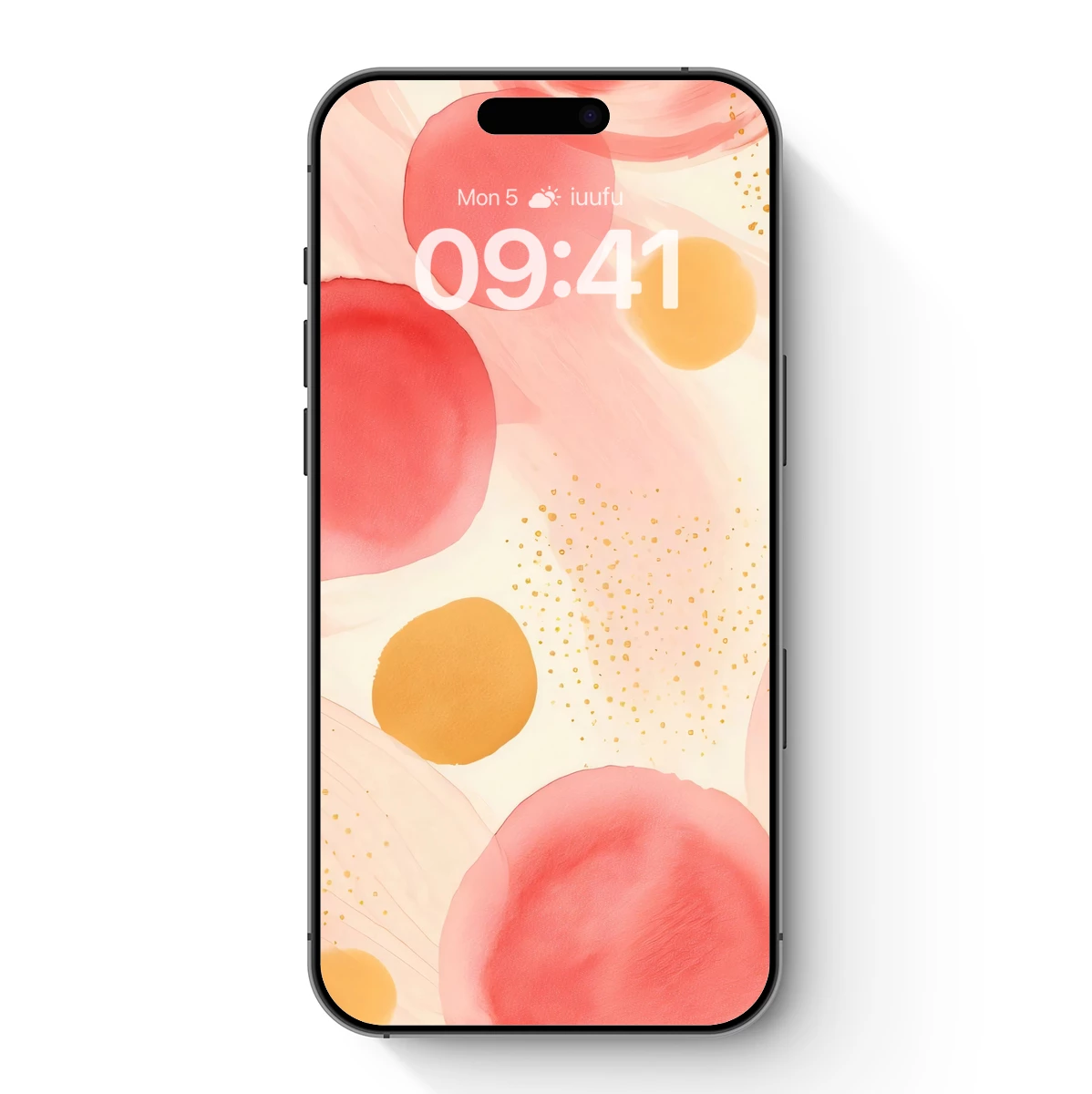 Blush and Gold Abstract Circles