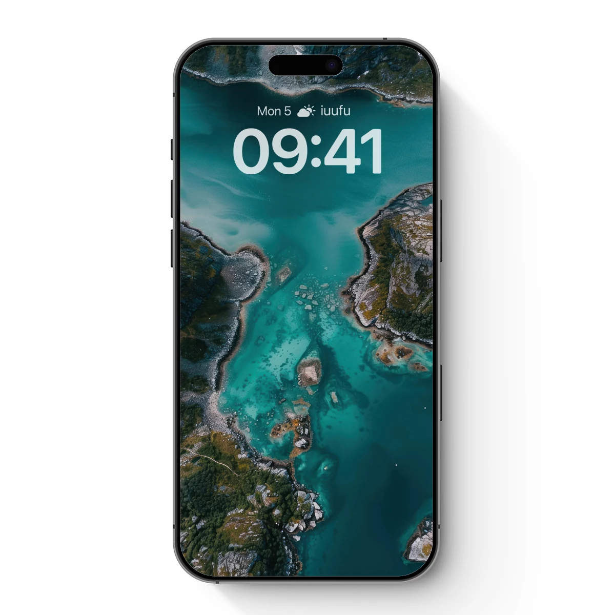 Aerial Turquoise Lagoon: Nature's Abstract Palette