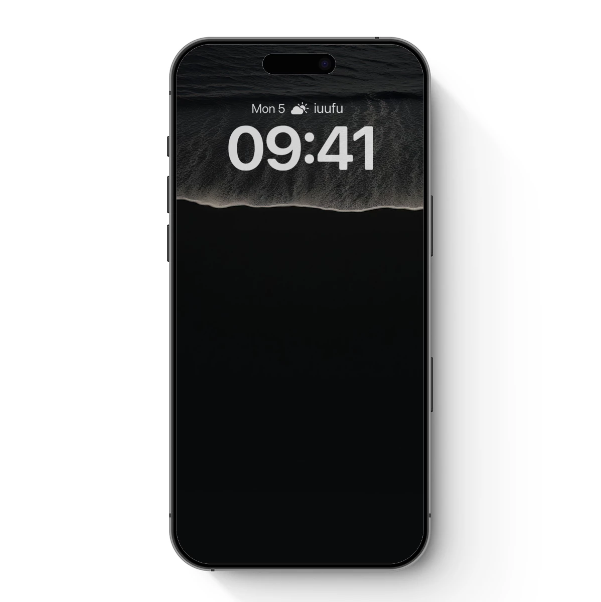 Eternal Tide: Dark Minimalist Ocean Wave