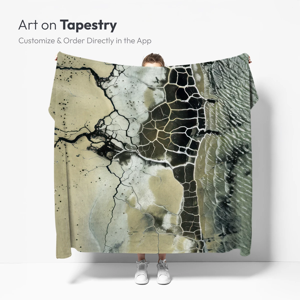 Cracked Earth's Veins: Aerial Abstract - Image 5