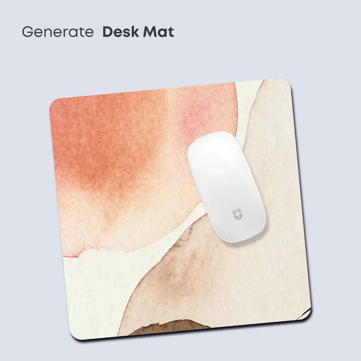 Abstract Watercolor Harmony: Blush and Earth Tones - Image 4