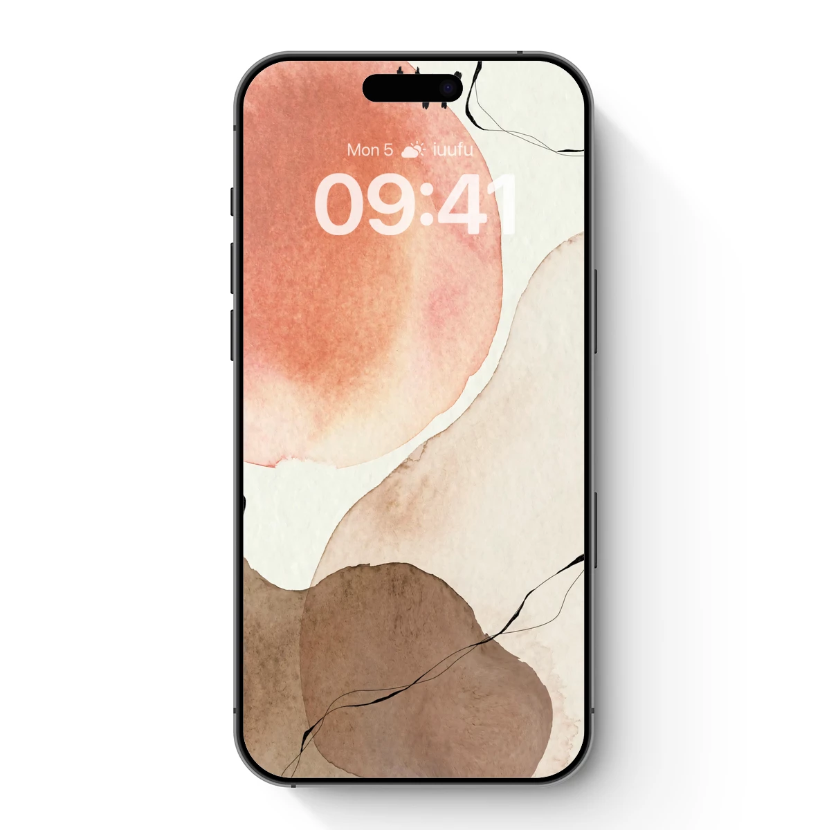 Abstract Watercolor Harmony: Blush and Earth Tones