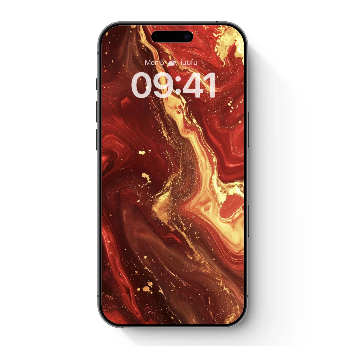 Crimson Waves and Golden Flecks