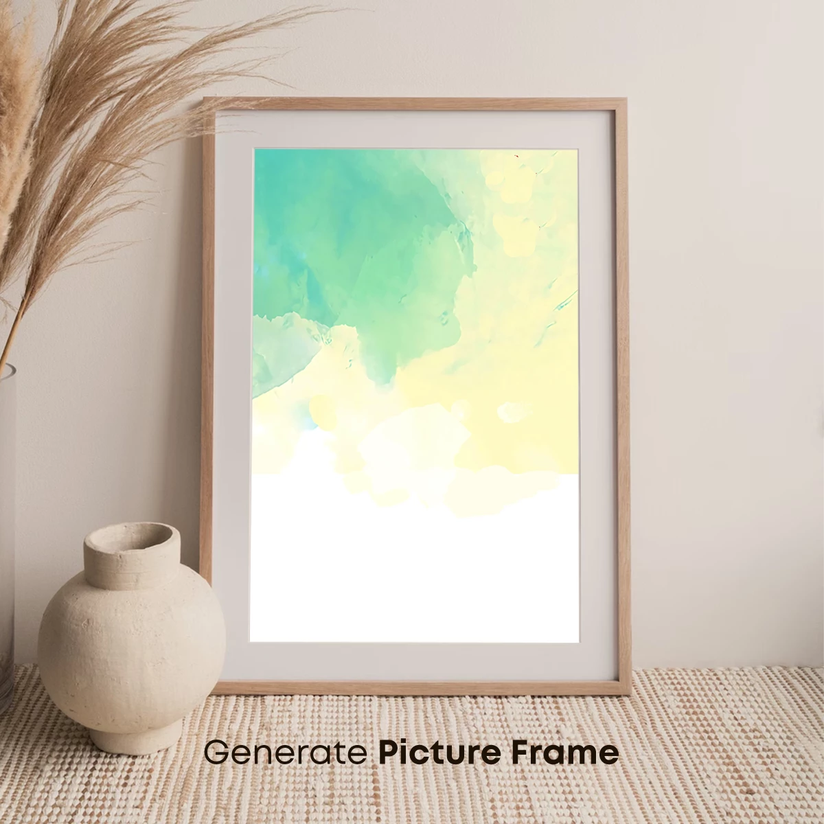 Aqua Serenity: Ethereal Watercolor Clouds - Image 7